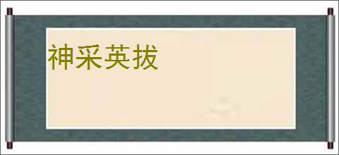 神采英拔