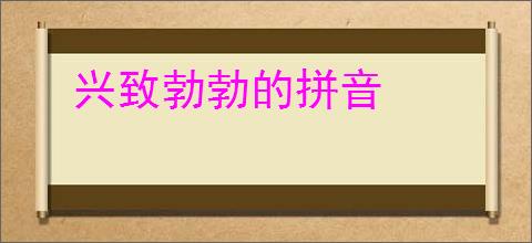 兴致勃勃的拼音