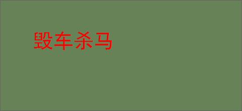 毁车杀马