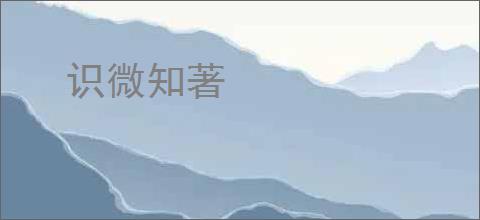 识微知著
