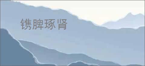 镌脾琢肾