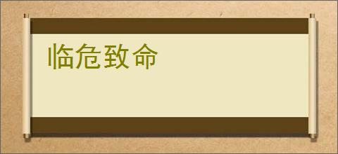 临危致命