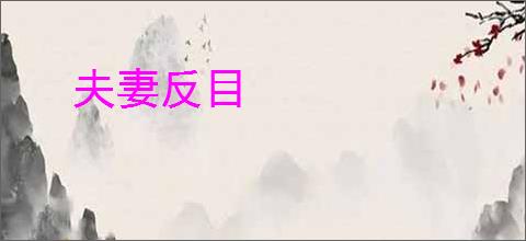 夫妻反目
