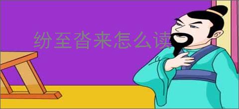 纷至沓来怎么读