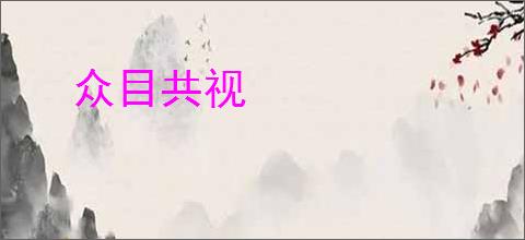 众目共视
