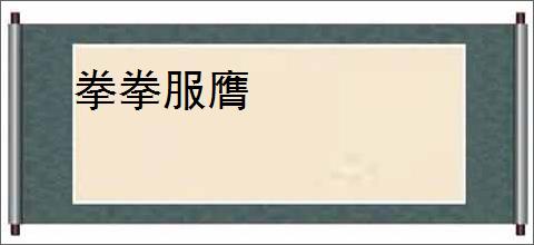 拳拳服膺