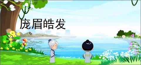 庞眉皓发