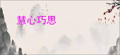 慧心巧思