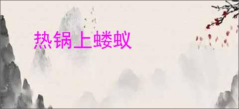 热锅上蝼蚁